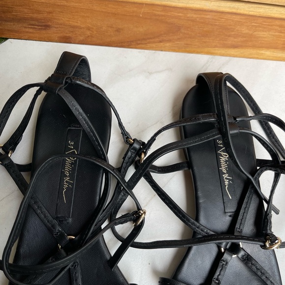 3.1 Phillip Lim Ankle Strap Ring Detail
Sandals In Black Leather size 7.5 - Picture 8 of 11